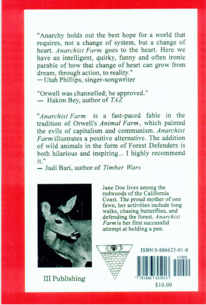 Anarchist Farm back cover