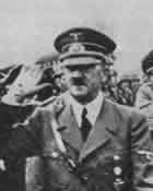 Adolf Hitler saluting