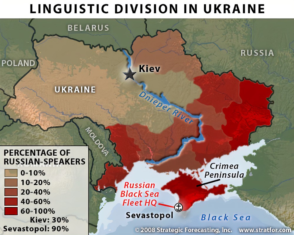 Percentage Of Russian Speakers In Ukraine